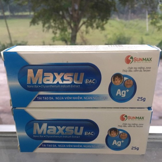 GEL MAXSU BẠC Kích Thích Tái Tạo Da Làm Mờ Sẹo do Zona, Thủy Đậu- Túyp 25 g