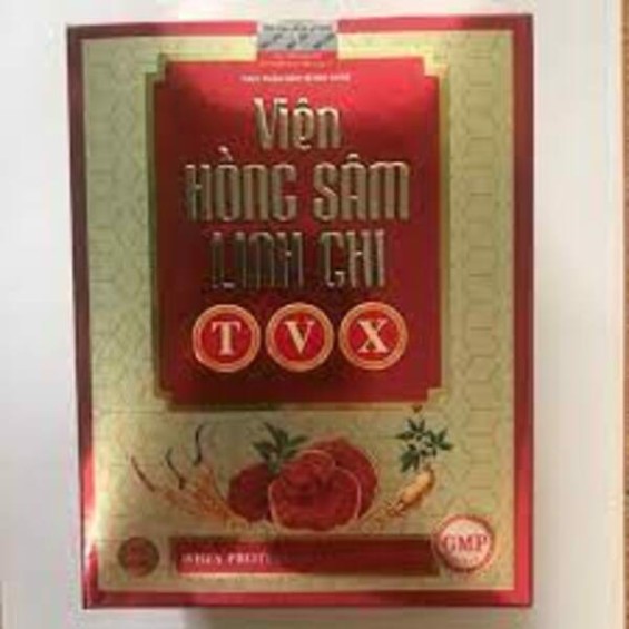 Viên Hồng Sâm Linh Chi TVX - Hỗ Trợ Bồi Bổ Sức Khỏe-  Hộp 60 Viên