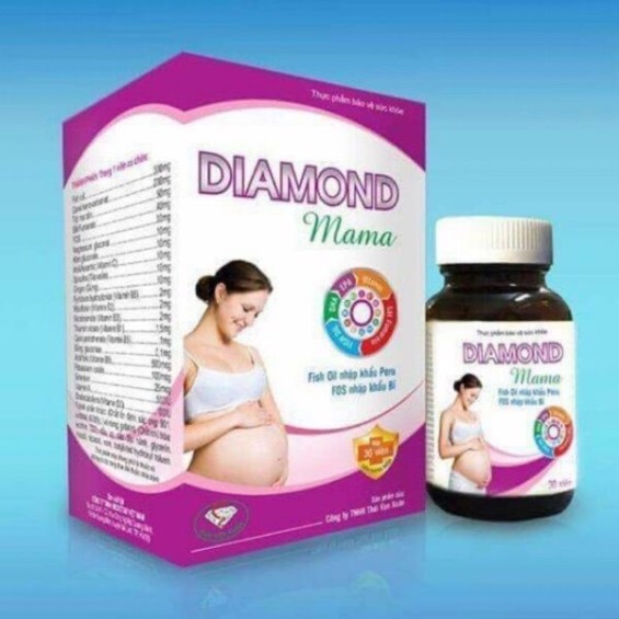 Viên Uống Diamond Mama Giảm Ốm Nghén Hộp 30 Viên