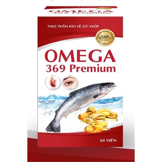 Viên Dầu Cá  Cải Thiện Thị Lực Omega 369 Premium Hộp 60 Viên