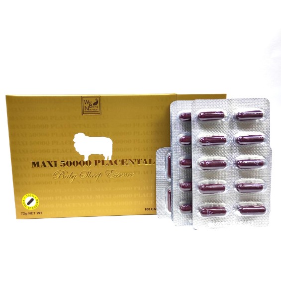 Viên Uống Nhau Thai Cừu Well Being Nutrition Maxi 50000 Placental