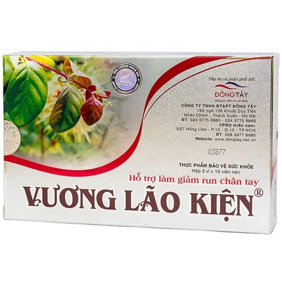 Viên Uống Vương Lão Kiện Hỗ Trợ Giảm Run Chân Tay Hộp 30 Viên