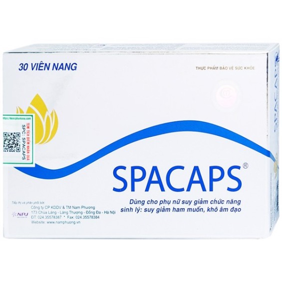 Viên Uống Spacaps Dược Quốc Tế Hỗ Trợ Tăng Tiết Dịch Nhờn Vùng Kín 30 Viên