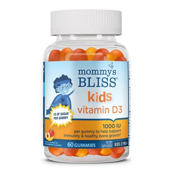 Kẹo Dẻo Bổ Sung Vitamin D3 Cho Trẻ 2 Tuổi Trở Lên Mommy's Bliss (60V)