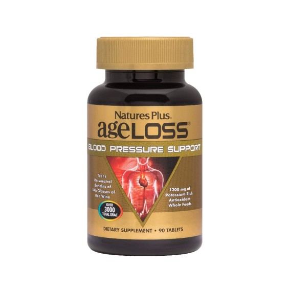 Ageloss Blood Pressure Support – Viên Uống Tăng Cường Chức Năng Bảo Vệ Máu, Bổ Máu – Lọ 90 Viên