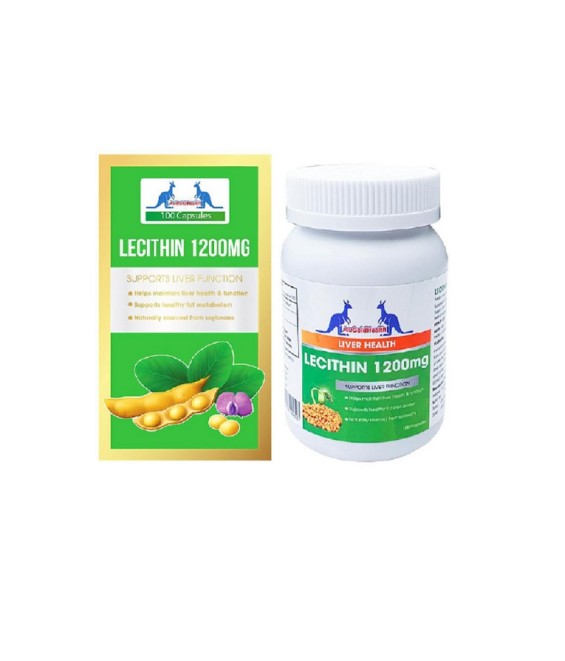 Viên Uống Tinh Chất Mầm Đậu Nành AuGoldHealth Lecithin 1200mg - 100 Viên