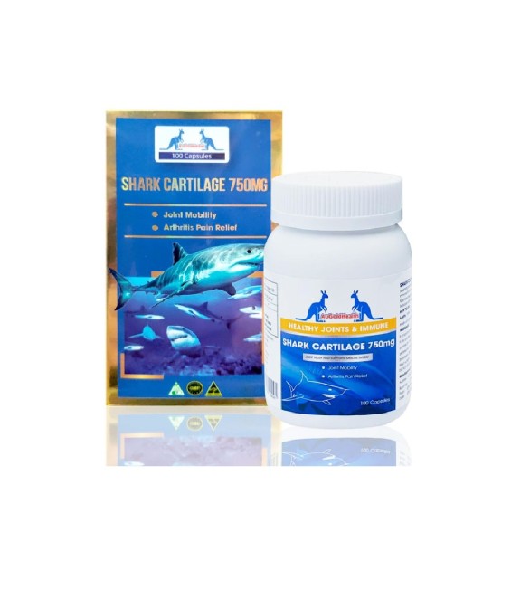 Sụn Vi Cá Mập - Hỗ Trợ Xương Khớp Augoldhealth Shark Cartilage 750mg - 100 Viên