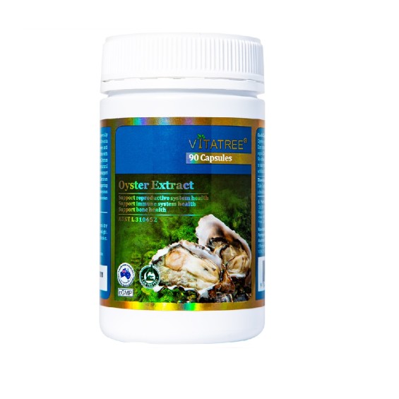 Tinh Chất Hàu Biển Tăng Cường Sinh Lý Nam Úc Vitatree Oyster Extract hộp 90 viên