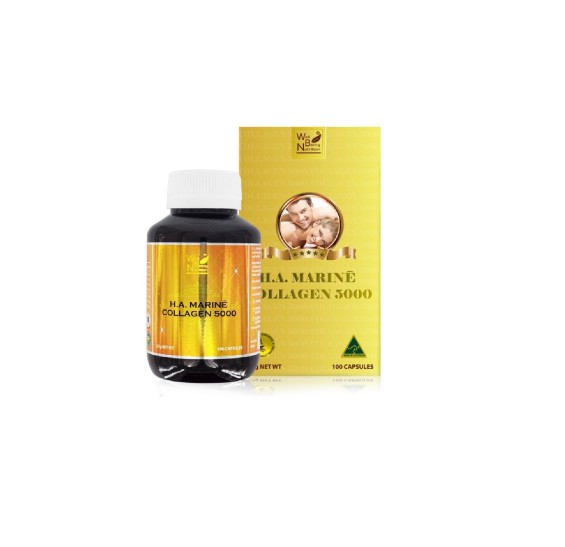 Viên uống Bổ Sung Collagen Well Being Nutrition H.A Marine Collagen 5000