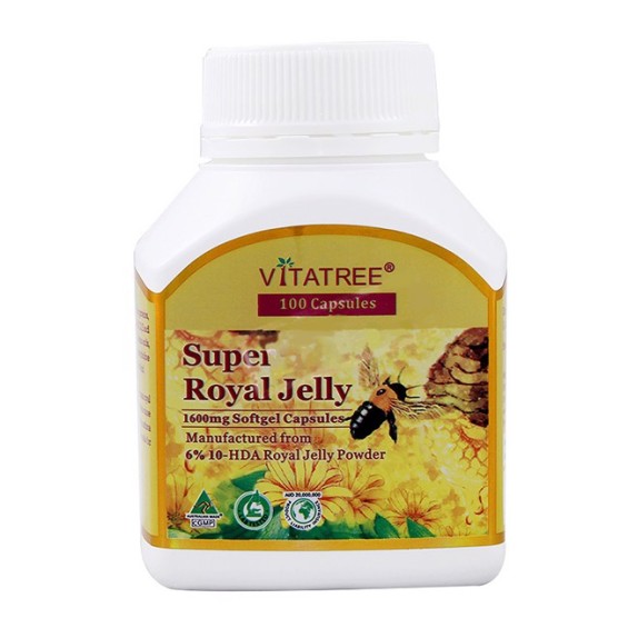 Sữa Ong Chúa Vitatree Super Royal Jelly 1600mg Lọ 100 viên