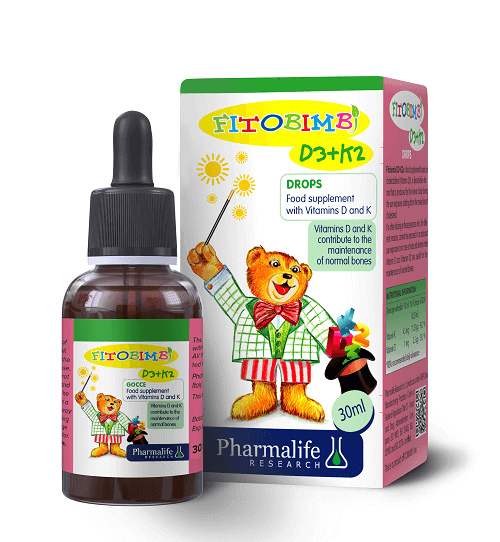 Siro Bổ Sung Vitamin D3 & K2 Fitobimbi Vitamin D3+K2 Lọ 30ml