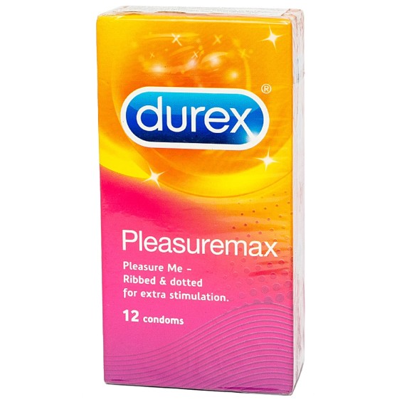 Bao Cao Su Durex Pleasuremax Có Gân Và Hạt Nổi Dọc Thân Bao 12 Cái