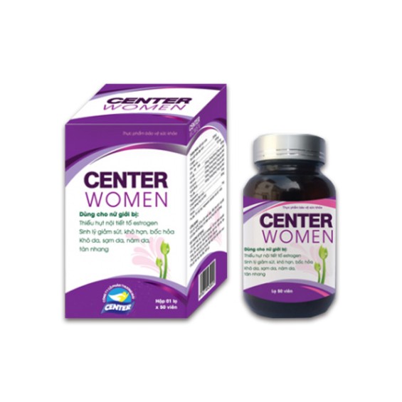 Viên Uống Center Women Tăng Cường Nội Tiết Tố Nữ, Làm Chậm Quá Trình Lão Hóa Da