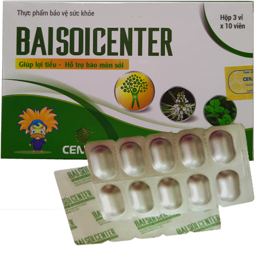 Bài Sỏi Center  Hỗ Trợ Bài Tiết Sỏi Thận -Hộp 30 viên