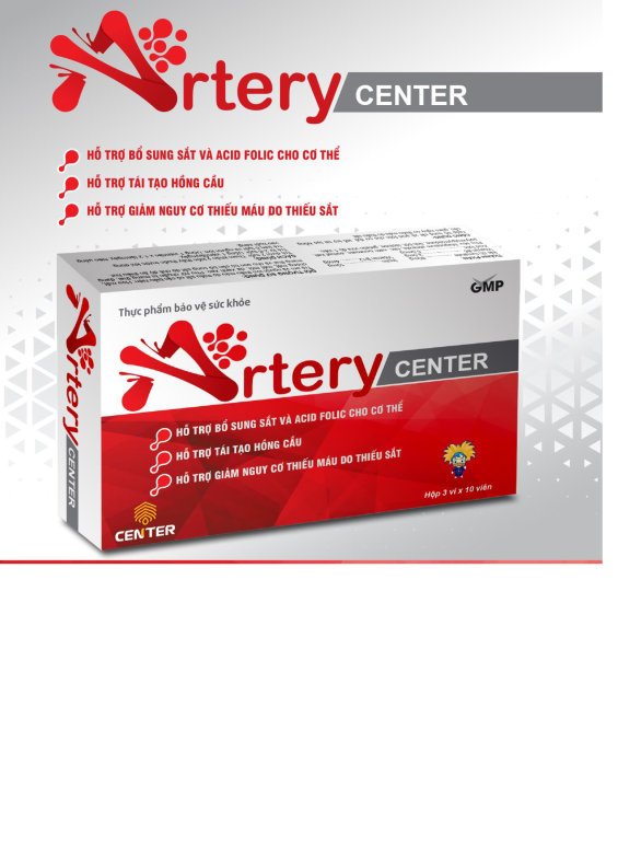 Bổ Sung Sắt Và Acid Folic Cho Cơ Thể Artery Center - Hộp 30 Viên