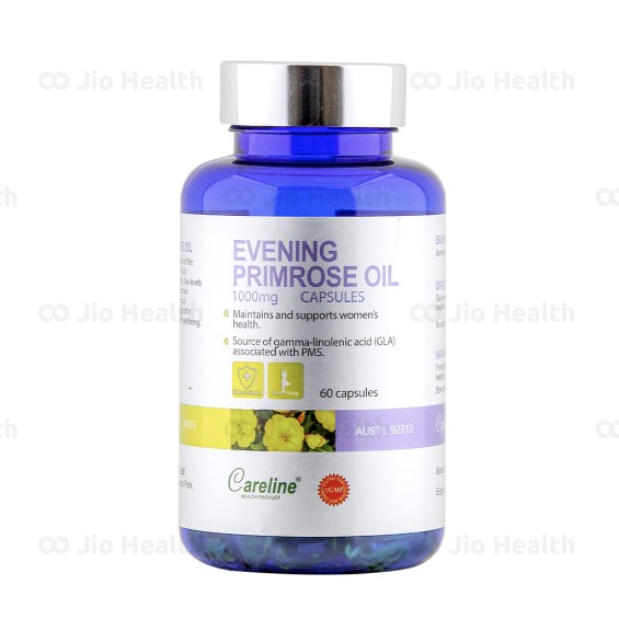 Tinh Dầu Hoa Anh Thảo Tăng Cường Nội Tiết Tố Và Sức Khỏe Làn Da Careline Evening Primrose Oil 1000mg -  60 Viên