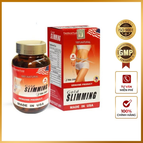 VIÊN GIẢM CÂN GOLD SLIMMING-Hộp 30 viên