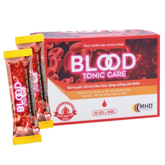 BLOOD TONIC CARE - Hỗ Trợ Tiêu Hóa & Bổ Huyết - Hộp 20 gói x 10ml