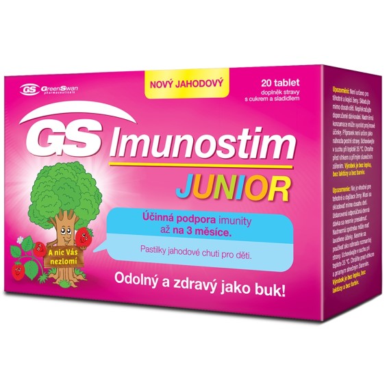 GS IMUNOSTIM JUNIOR – VIÊN NGẬM TĂNG CƯỜNG MIỄN DỊCH, SỨC KHỎE ĐƯỜNG HÔ HẤP CHO BÉ (HỘP 20 VIÊN)