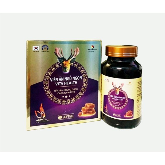 Thuốc Viên Ăn Ngủ Ngon Vita Health - Hộp 60 viên