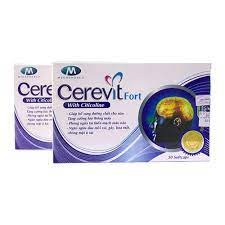 Viên Uống Cerevit Fort Megapharco giúp bổ huyết, tăng cường tuần hoàn não - Hộp 30 viên