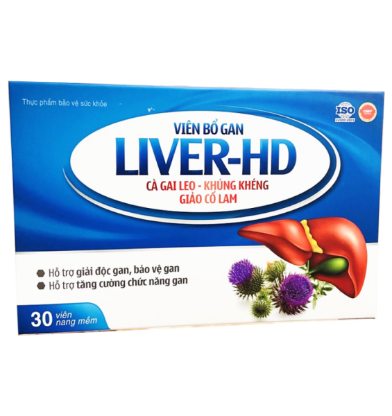 Hỗ Trợ Và Bảo Vệ Gan Liver HD  - Hộp 30 Viên