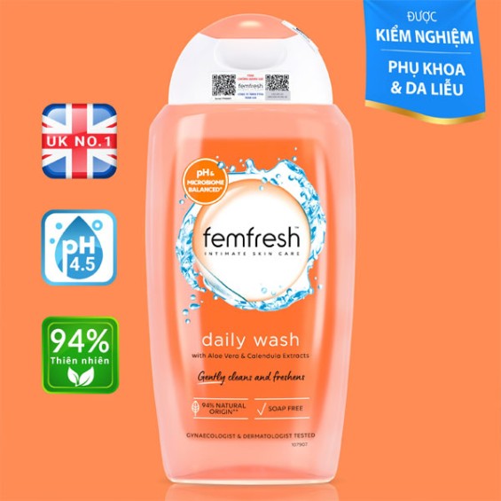 Dung Dịch Vệ Sinh Phụ NữCao Cấp Hằng Ngày  Femfresh Daily Wash 250ml