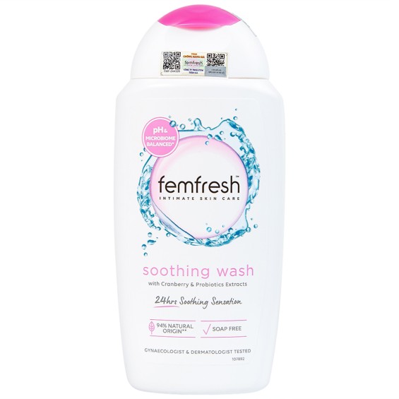 Dung dịch vệ sinh phụ nữ Femfresh Soothing Wash - chai 250ml