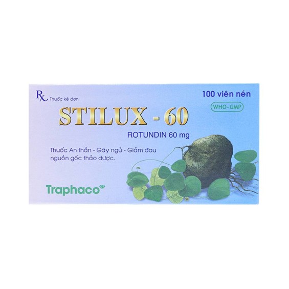 Thuốc Stilux 60mg Traphaco giúp an thần gây ngủ với liều thấp (10 vỉ x 10 viên)