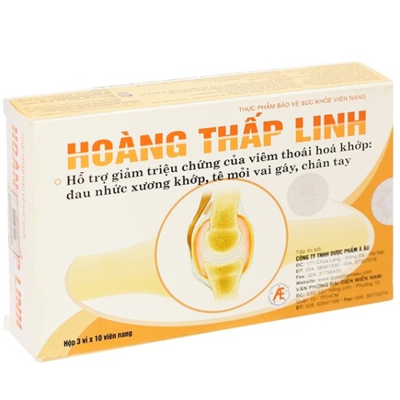 Viên uống Hoàng Thấp Linh Á Âu hộp 30 viên