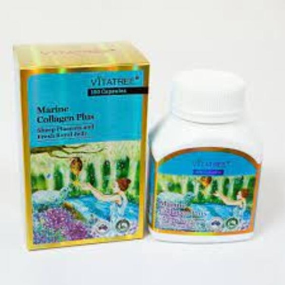 Viên Uống Vitatree Marine Collagen Plus Đẹp Da Hộp 100 viên