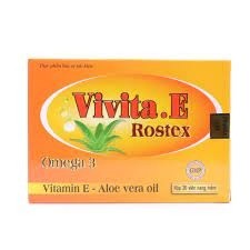 Vivita E Rostex Vàng Giúp Đẹp Da Sáng Da, Chống Lão Hoá Hộp 30 Viên