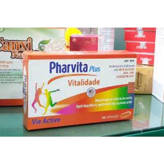 Viên Uống Vitamin Tổng Hợp Pharvita Plus USA Tăng Cường Sức Khỏe Hộp 30 viên