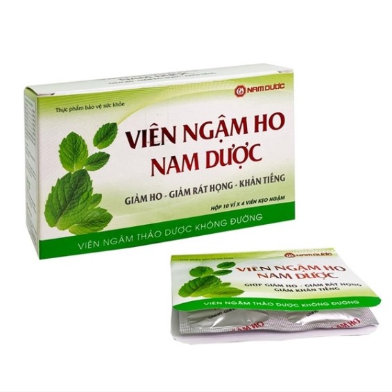 Viên Ngậm Ho Nam Dược Giảm Ho, Giảm Rát Họng Hộp 40 Viên